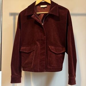 MELLODAY Corduroy Jacket with Zipper